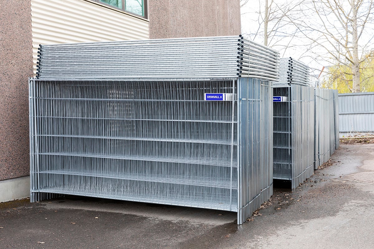 Työmaa-aita ja sen käyttöikä | Cronvall Oy